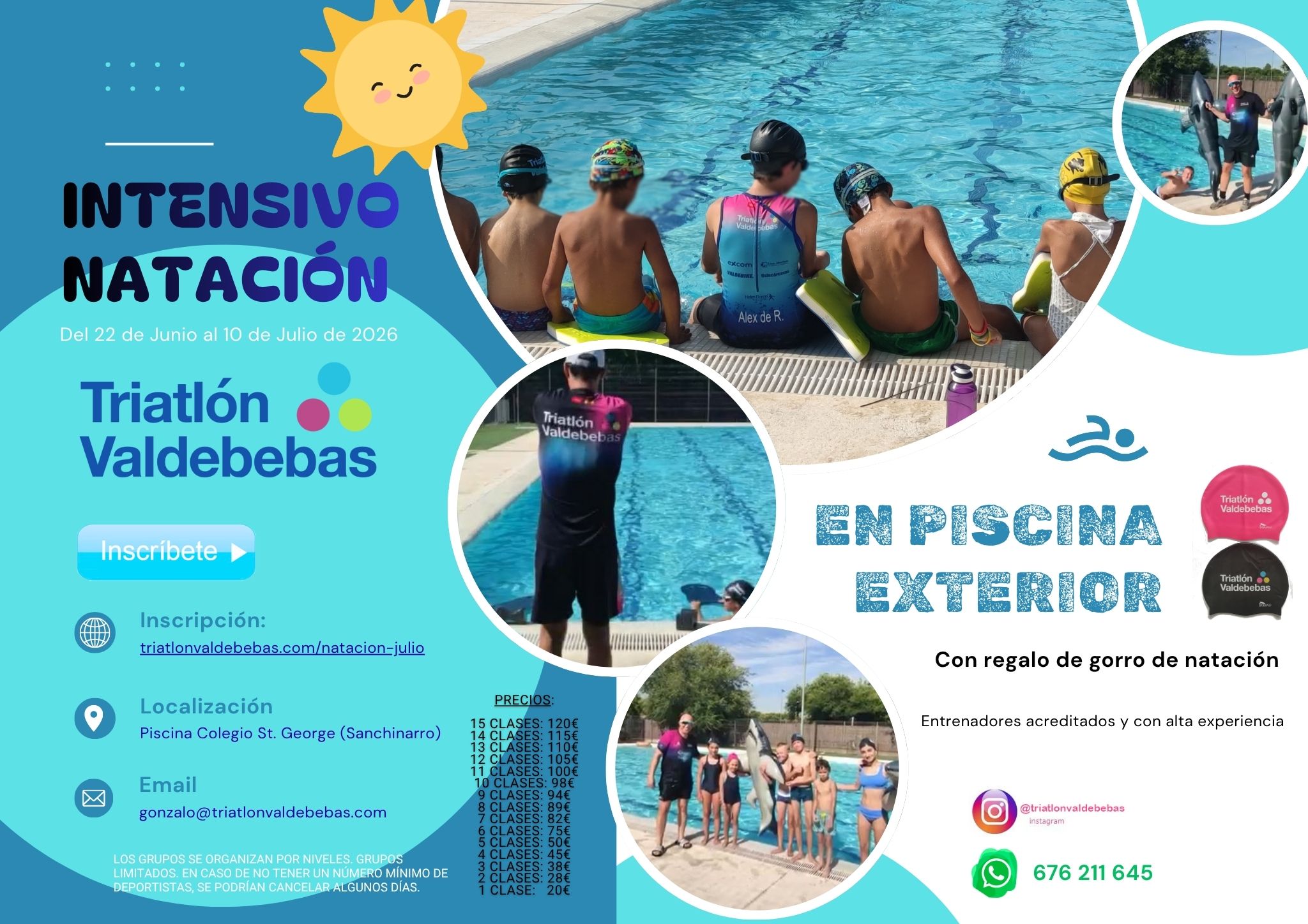 Intensivo de natación Julio 2026